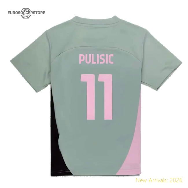 Match-ready Training Ac Milan Pulisic Jersey 2024-2025 Quick-dry