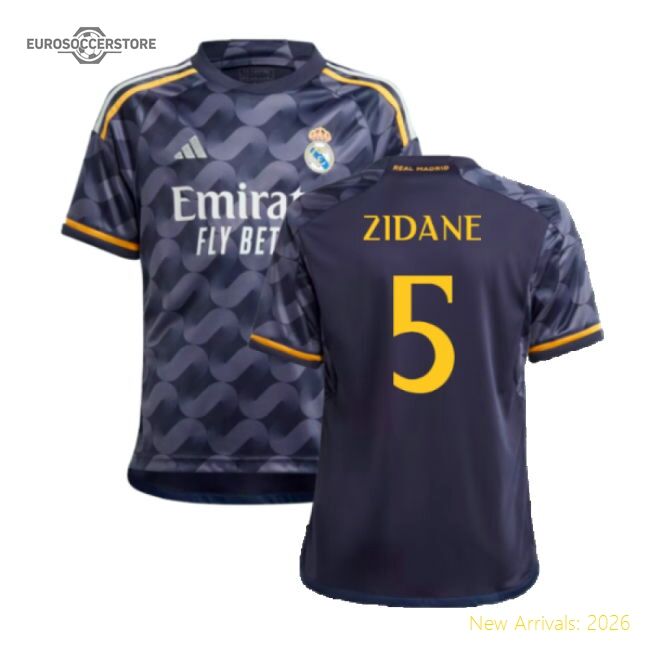 Exceptional 2023-2024 Real Madrid Road Jersey (kids) (zidane 5)