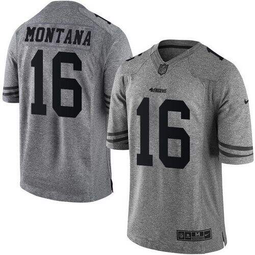 SF #None Gray None Limited NFL Jersey football jersey