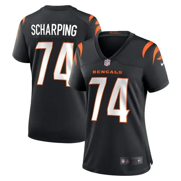 None Max Scharping Game Jersey - Black | NFL Player Jersey | NFL Footb