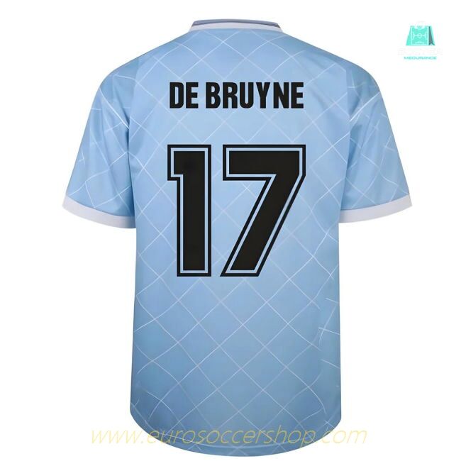 Manchester City 1988 Retro Football Shirt (DE BRUYNE 17)