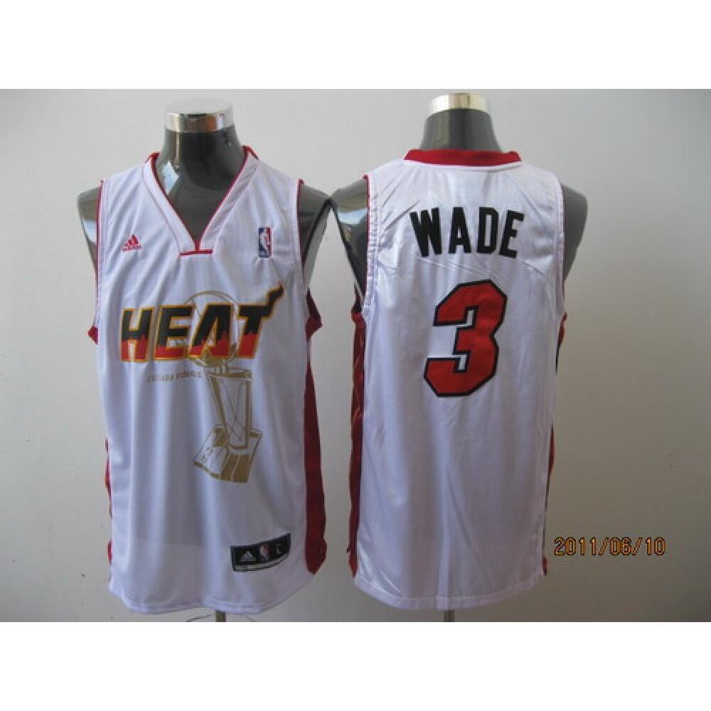 Game Day Modern Men's Heat #3 Dwyane White Basketball Jersey