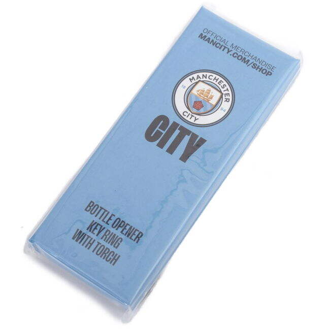 Manchester City FC Keyring Torch Bottle Opener - official style