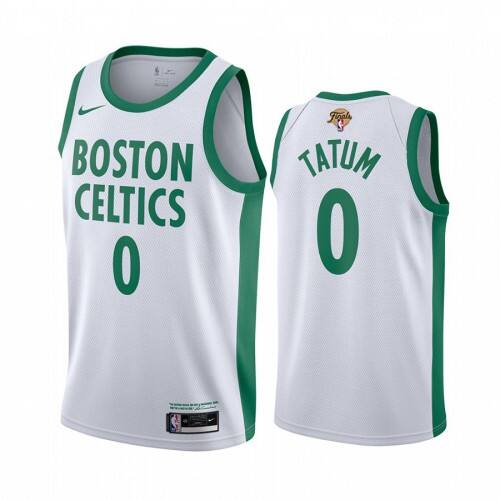 Boston Boston Celtics #0 Jayson Tatum White Swingman Womens 2022 NBA Finals City Edition Jersey Womens