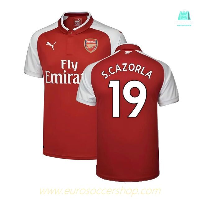 Arsenal 17/18 Home Football Shirt Adult Size XS ((Excellent) XS) (S.Cazorla 19)
