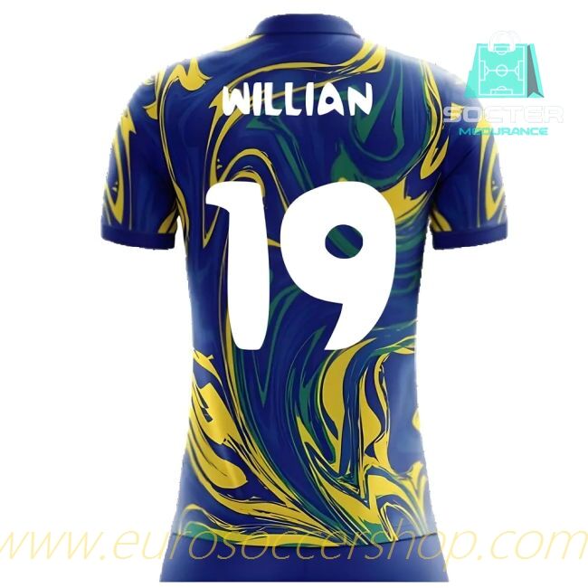 2025-26 Edition Brazil Away Shirt Kids Edition (Willian 19)
