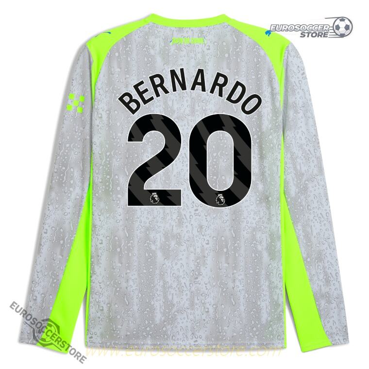 2025-26 Manchester City Third Long Sleeve BERNARDO 25 Jersey