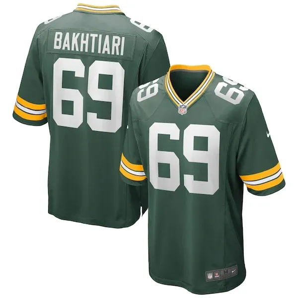 Green Bay Packers David Bakhtiari Game Jersey - Green | NFL Player ...