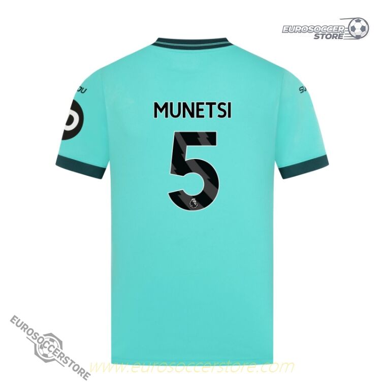 Wolverhampton Wanderers 25-26 Season Away Jersey No.5 MUNETSI