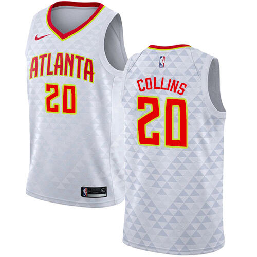 High-Quality ATL #20 John C. 2024 Icon NBA Swingman Jersey White -