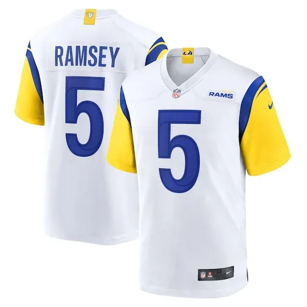 Los Angeles Rams Game NFL Jersey - White | Durable Football Apparel