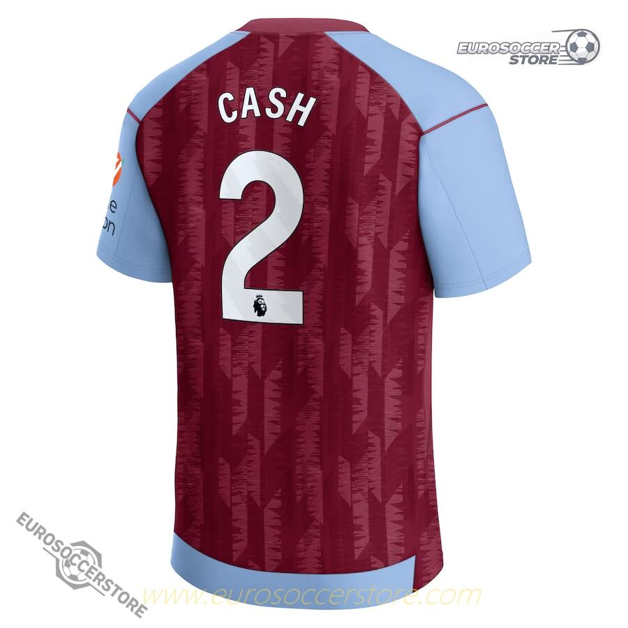 Aston Villa CASH 2 Home Football Jersey for the 23-24 Season