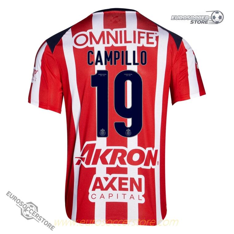 Chivas 25-26 Season Home CAMPILLO 19 Football Jersey