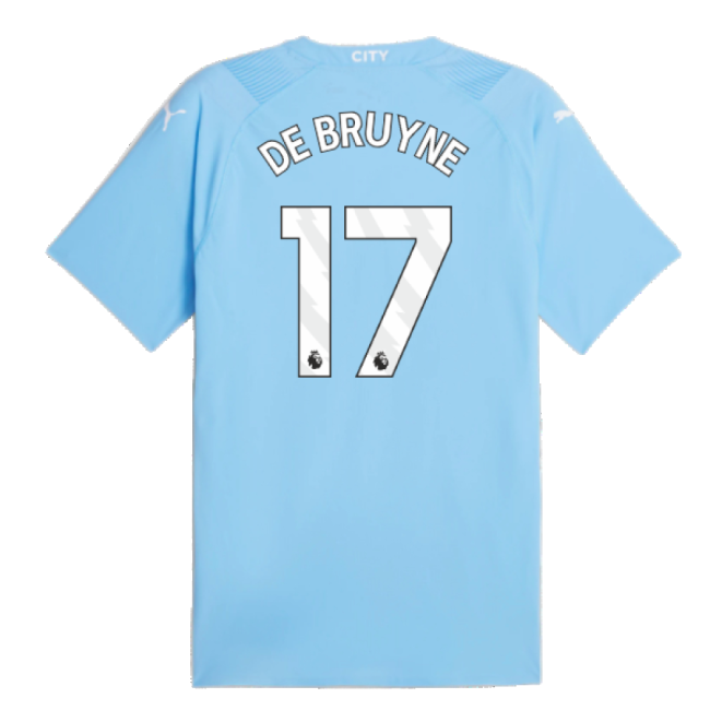 Man City Home Football Shirt 2023-20 - DE BRUYNE 17 M S