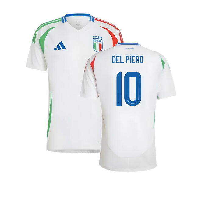 Sweet 2024-2025 Italy Away Shirt (DEL PIERO 10) Generous