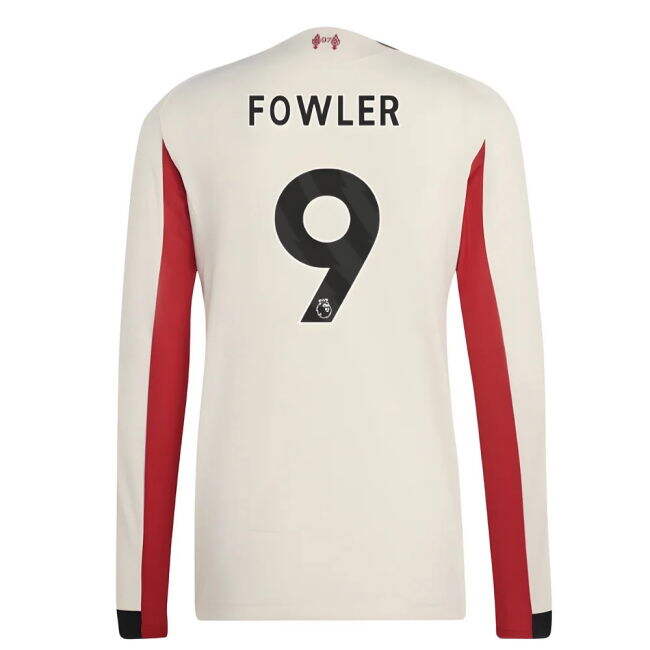 2025-2026 Liverpool Authentic Long Sleeve Away Shirt (Fowler 9)