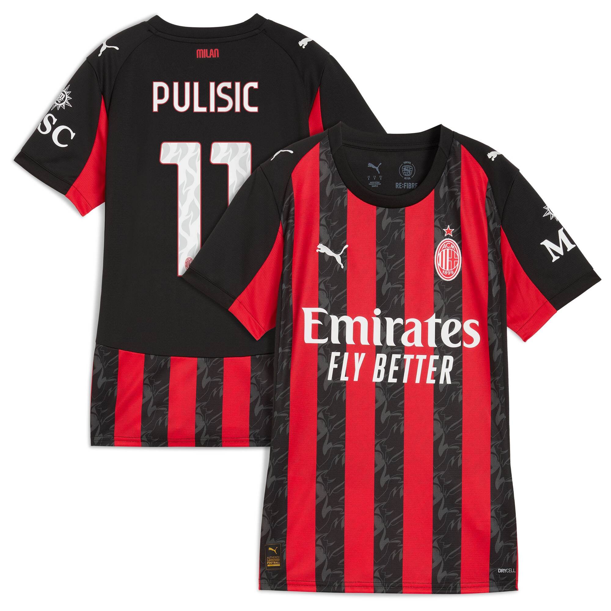 AC Milan Women's 2025 Performance Replica Jersey - Fan Jersey