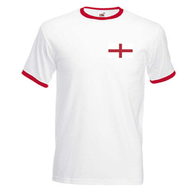 David Beckham England Ringer Tee (white-red)