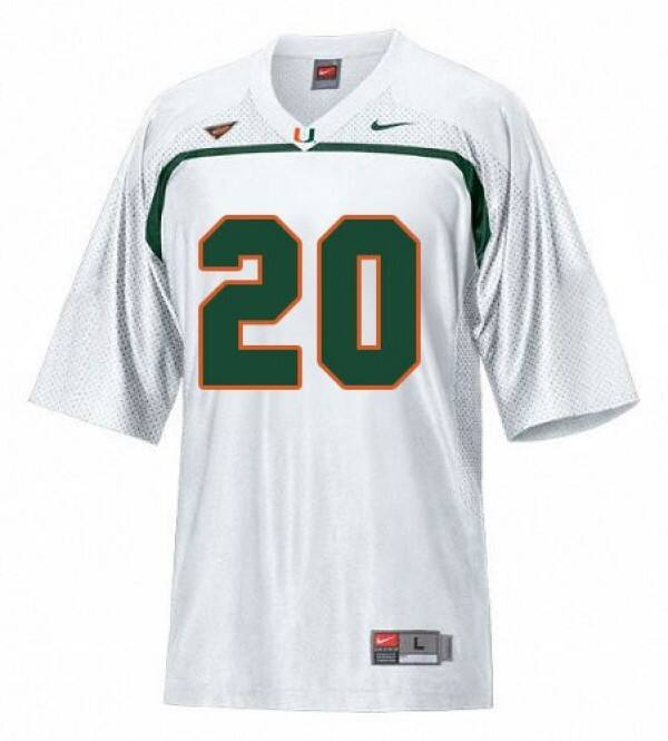 Youth Top Program #20 Ed Reed White Officially Licensed Jersey