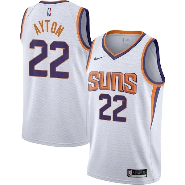Deandre Ayton PHX Swingman Jersey - retro authentic - White athletic