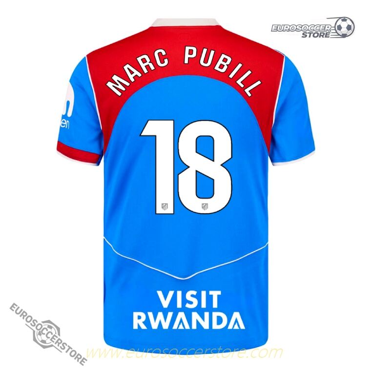 2025-26 Atletico Madrid Third Jersey MARC PUBILL 18