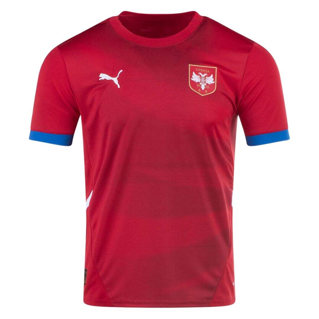 Euro 2024 Serbia Home Soccer Jersey Football Shirt - Official Replica