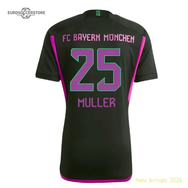 Superior 2023-2024 Bayern Munich Second Jersey (muller 25)