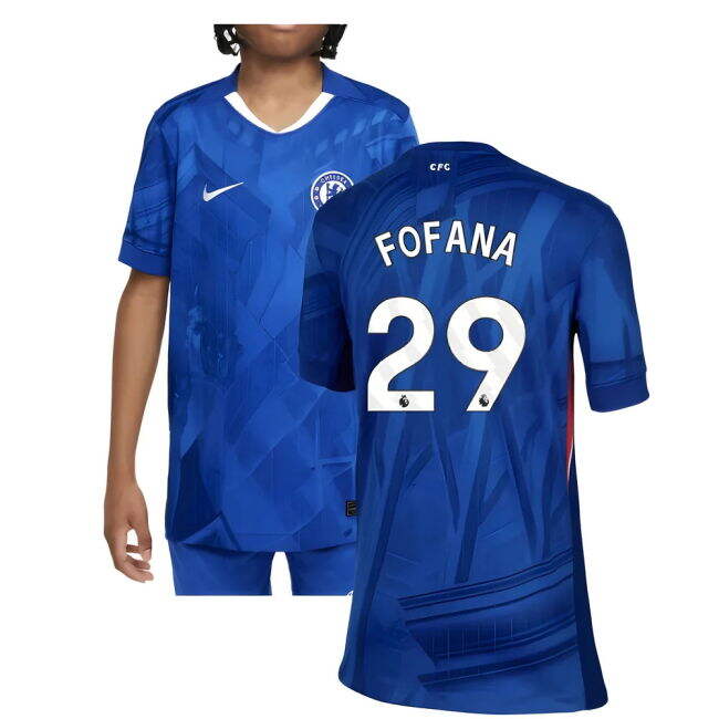Kids Fofana 29 Chelsea Football Club Trendy Home Match Shirt