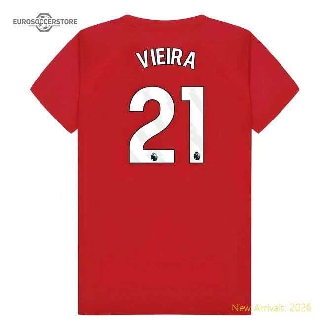 Official Arsenal Poly T-shirt (red) - Kids (vieira 21) - Premium