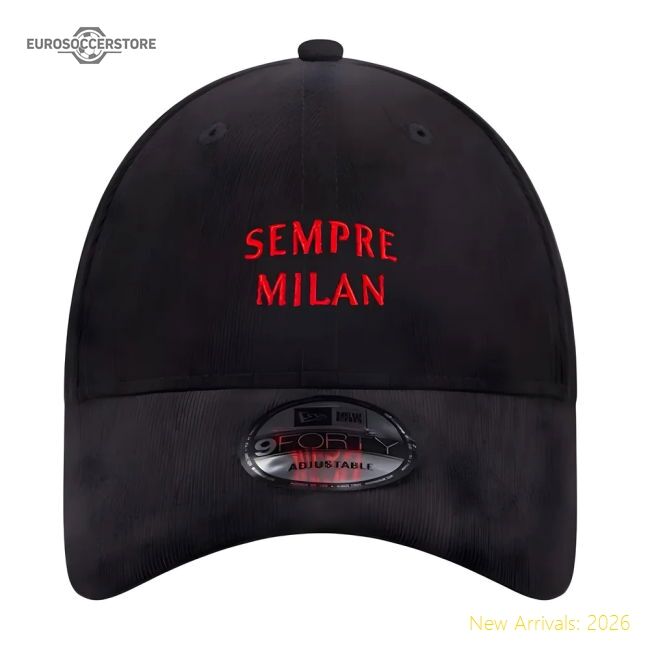 Exceptional Ac Milan Needle Cord Black 9forty Adjustable Cap