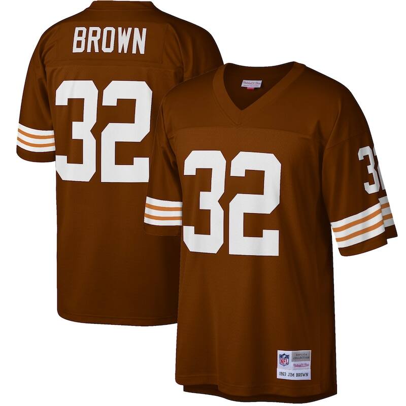 None Jim Brown Cleveland Browns Great Value Game Jersey Football Appar