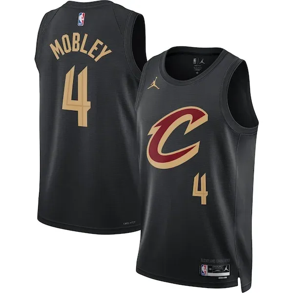 Evan Mobley CLE Swingman Jersey - top-tier contemporary - Black