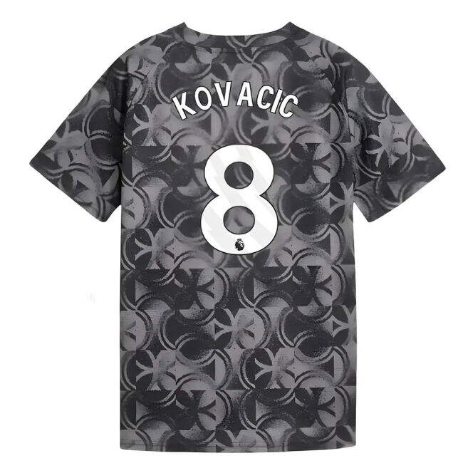2025-2026 Man City Warm Up Jersey (Black) - Kids (Kovacic 8) (Match...
