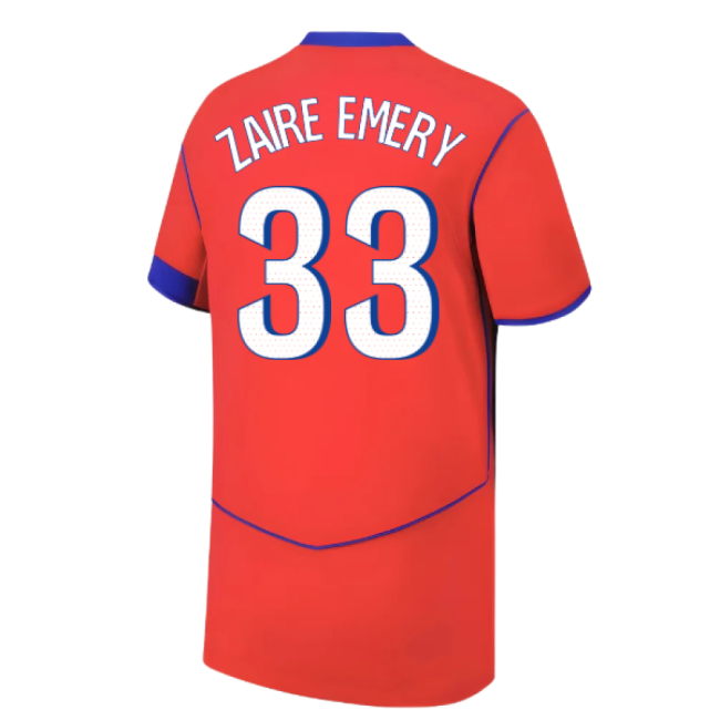 Licensed Psg Psg Third Shirt Kids Zaire Emery #33 Official License...