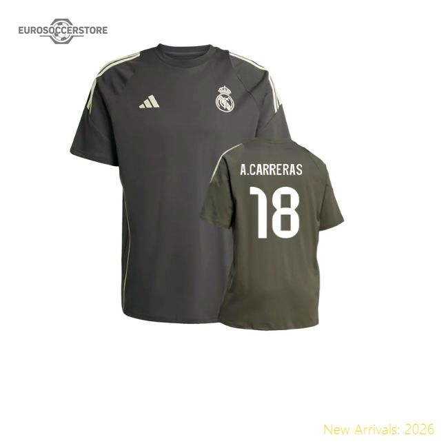 Premium-grade 2025-2026 Real Madrid Training Tee (utility Grey) (a