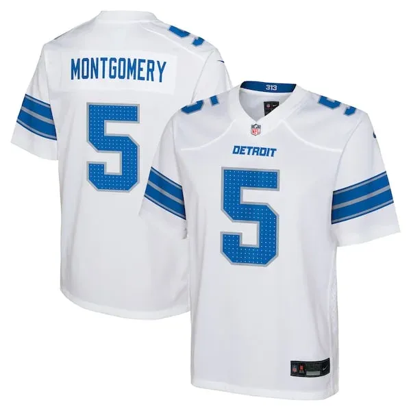 None David Montgomery Game Jersey - White | NFL Player Jersey