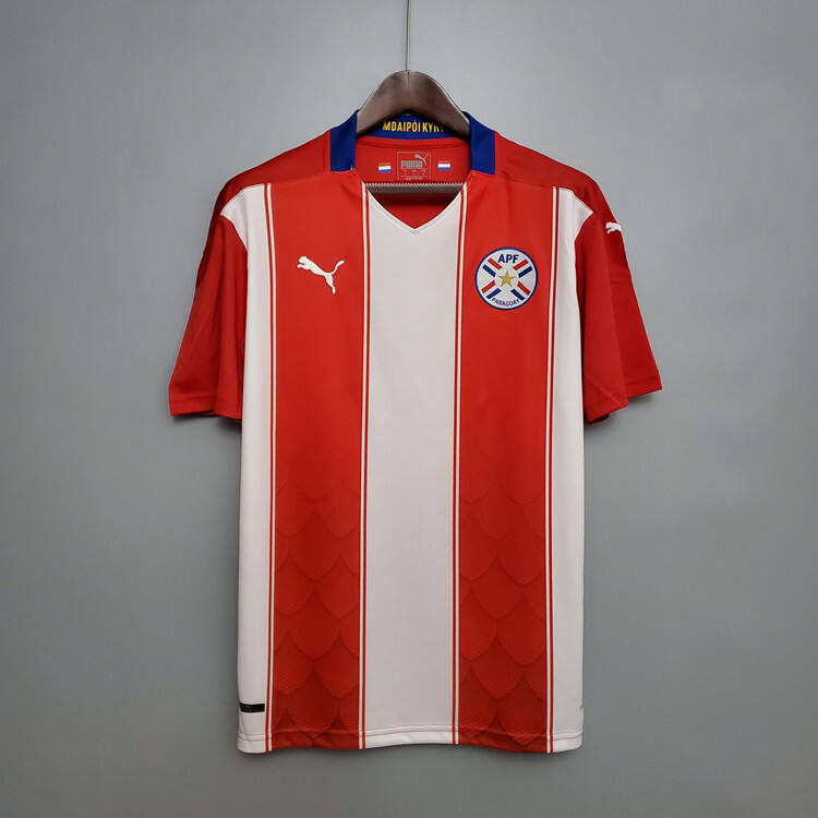Paraguay 2020 Home Red Soccer Jersey Football Shirt - Official