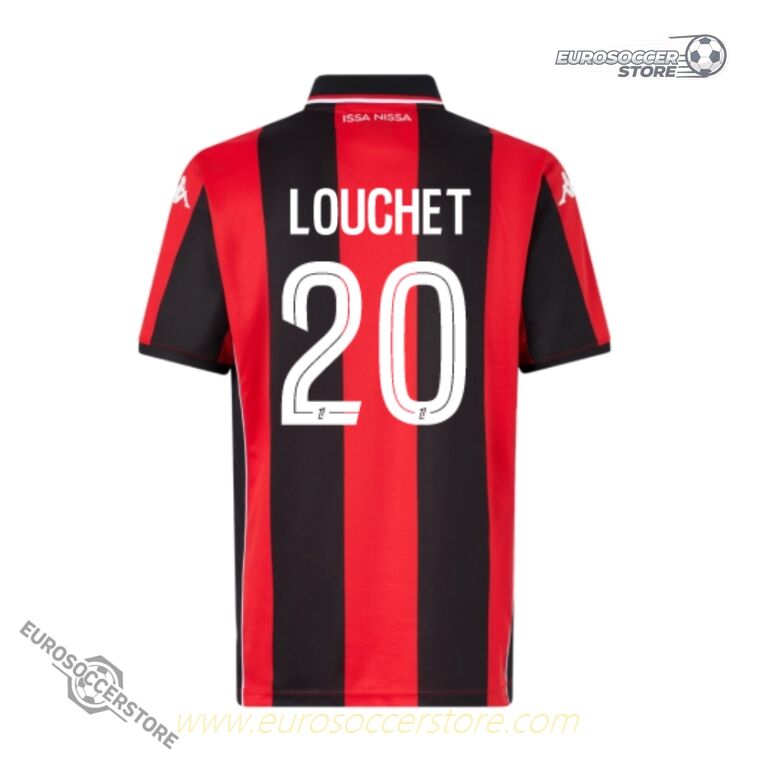 OGC Nice Home LOUCHET 20 Football Jersey for the 25-26 Season