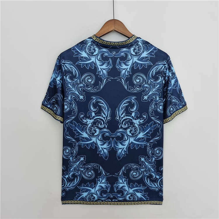 Elite Moisture Wicking 2022 Italy Puma X Versace Blue Shirt