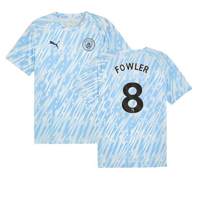 Man City 2025-20 Home Jersey Fowler #8 L M S