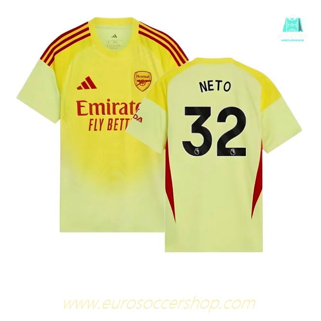 2025-2026 Arsenal Home Goalkeeper Shirt (Yellow) (Neto 32)