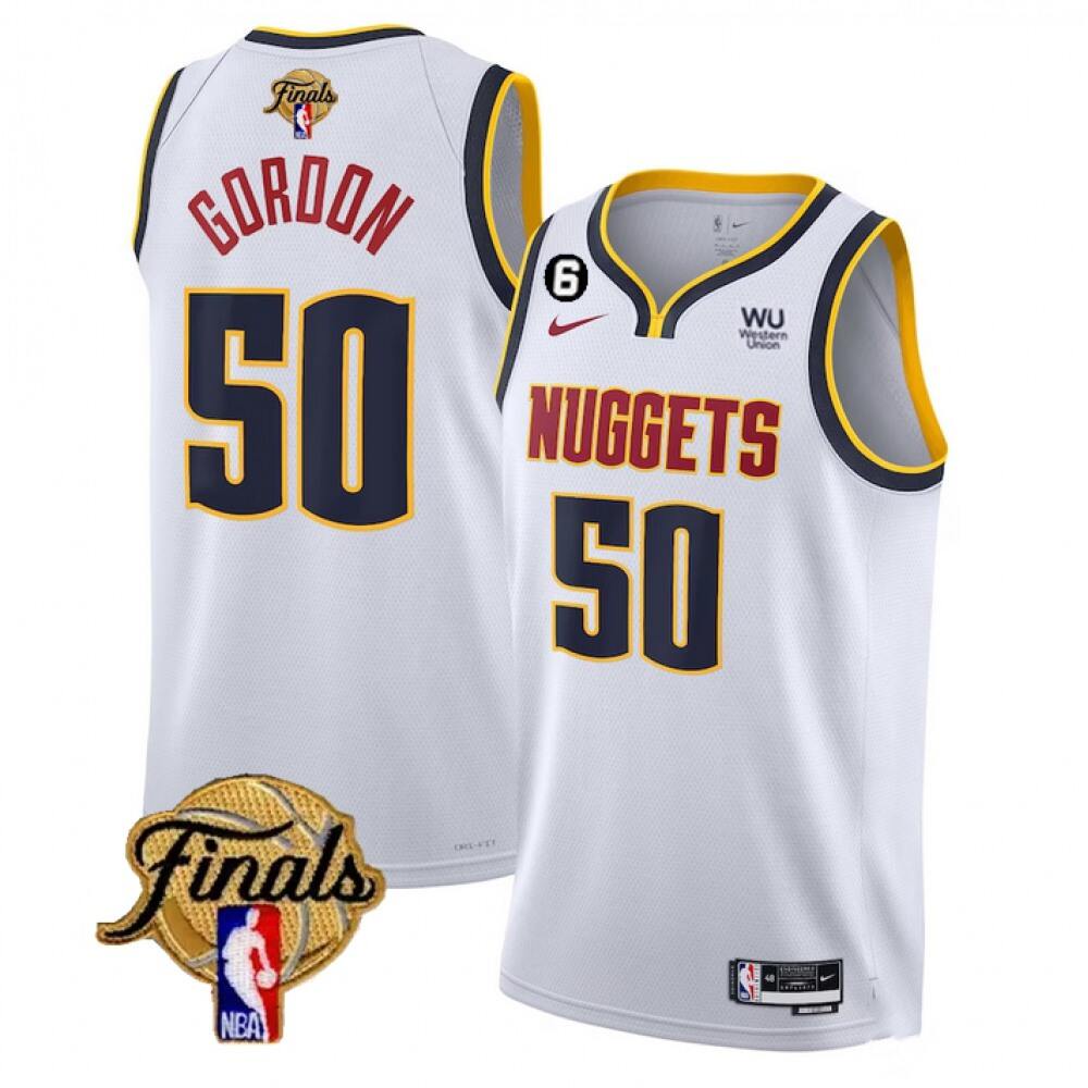 50 Denver Nuggets Jersey White - - Basketball Fan Gear