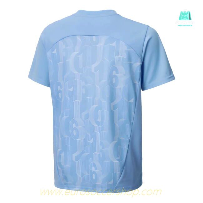 2024-2025 Man City Prematch SS Shirt (Light Blue) - Kids (Kun Aguero 10)