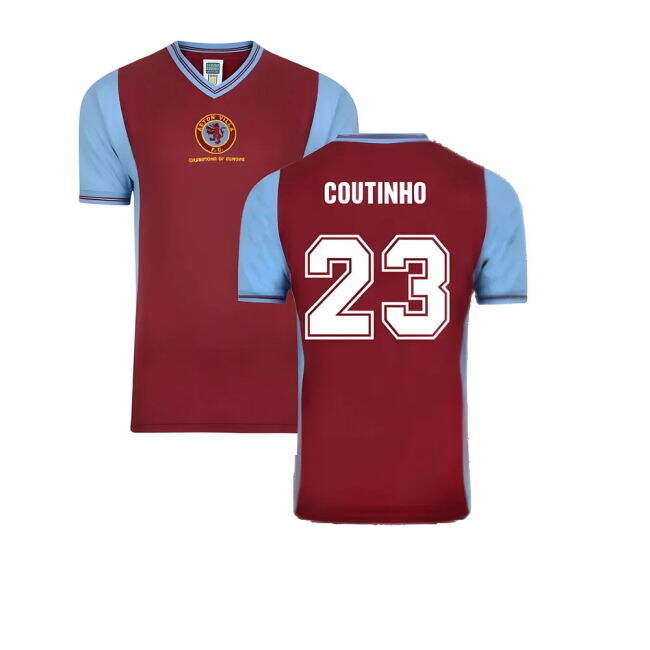 Top Quality Aston Villa 2025-2026 Home Uniform (Coutinho 23)