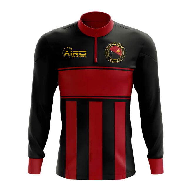Team Papa New Guinea Concept Football Half Zip Midlayer Top