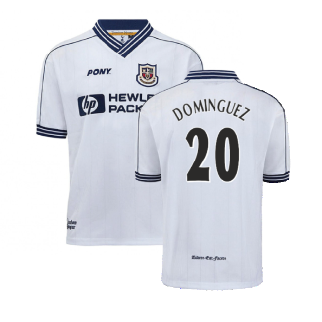 Supporter Spurs Tottenham Home Pony Retro Shirt Dominguez #20 Ultr...