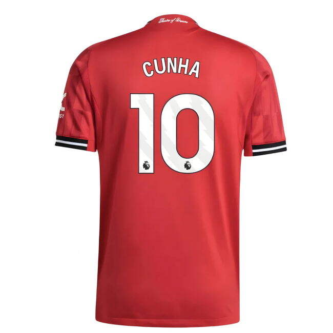 2025-2026 Man Utd Authentic Home Shirt (Cunha 10) - authentic style