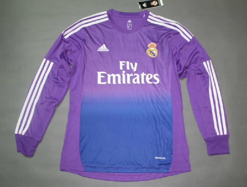 13-14 Real Madrid Goalkeeper Purple Long Sleeve Shirt - Official