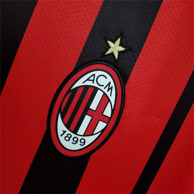 AC Milan 21-22 Home Red Soccer Jersey Football Shirt - Official