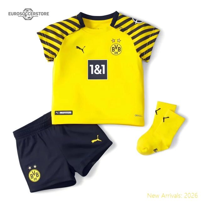 Top-grade 2021-2022 Borussia Dortmund Home Baby Kit - Collectors Item